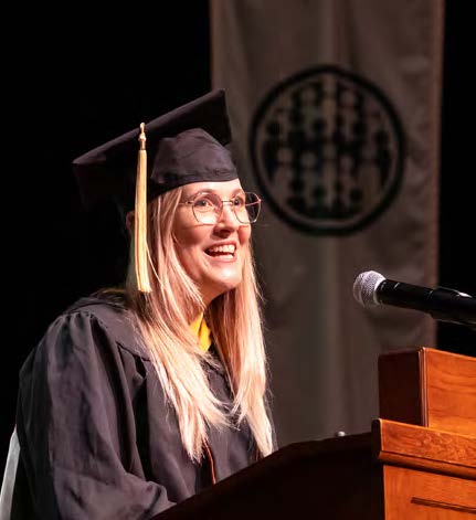 Rachael Cayton Barden in commencement regalia