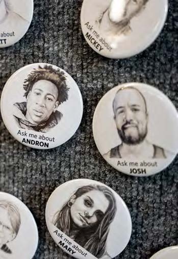 Buttons with faces