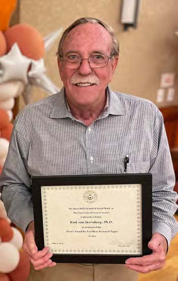 von Sternberg holding recognition award