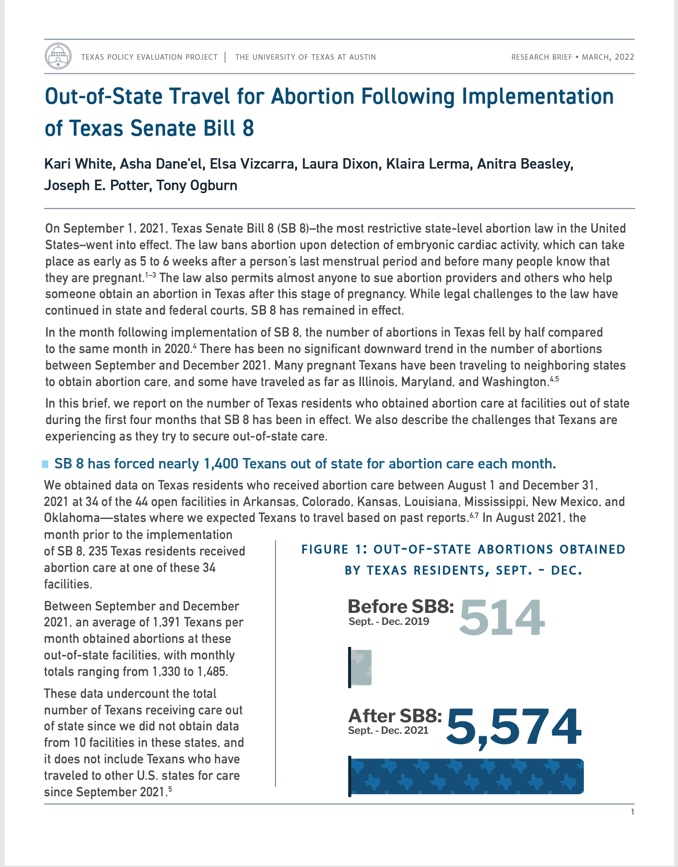 Texas Senate Bill 8 (2021) TxPEP