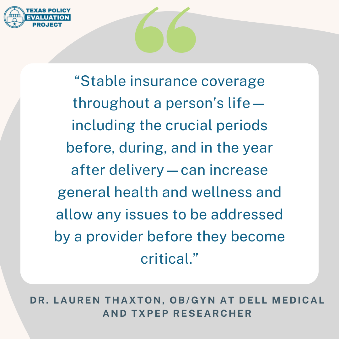 "Insurance Churn and Postpartum Health among Texas Women with Births