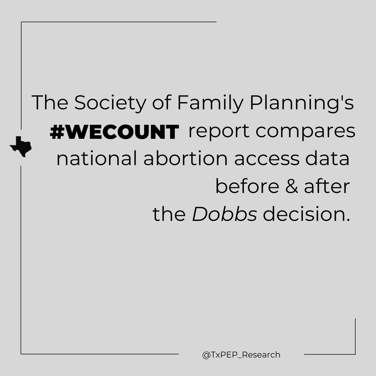 The Society of Family Planning's WeCount report compares national