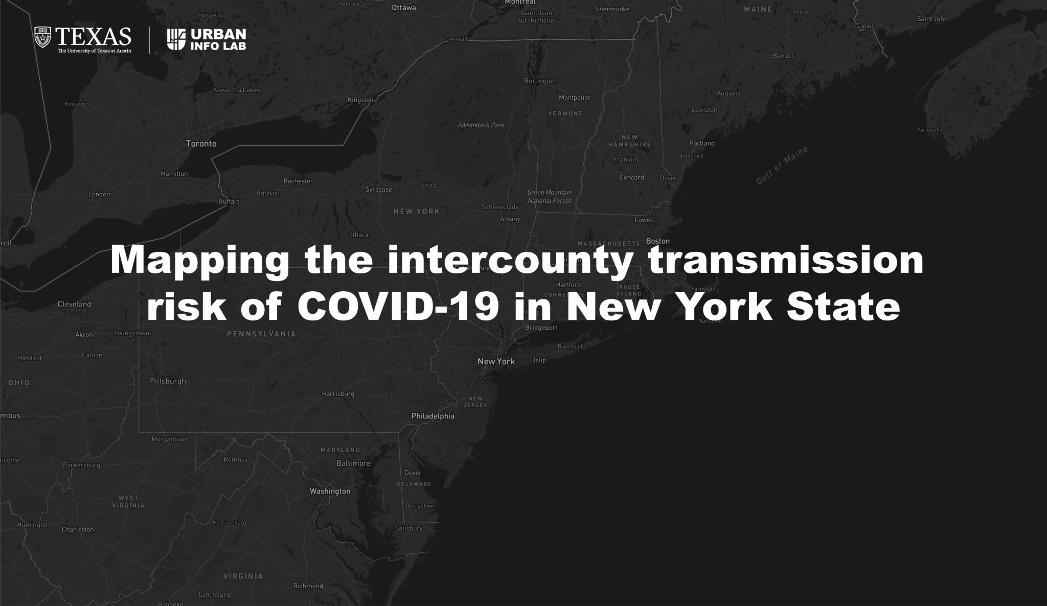 Mapping the intercounty transmission risk of COVID19 in New York State