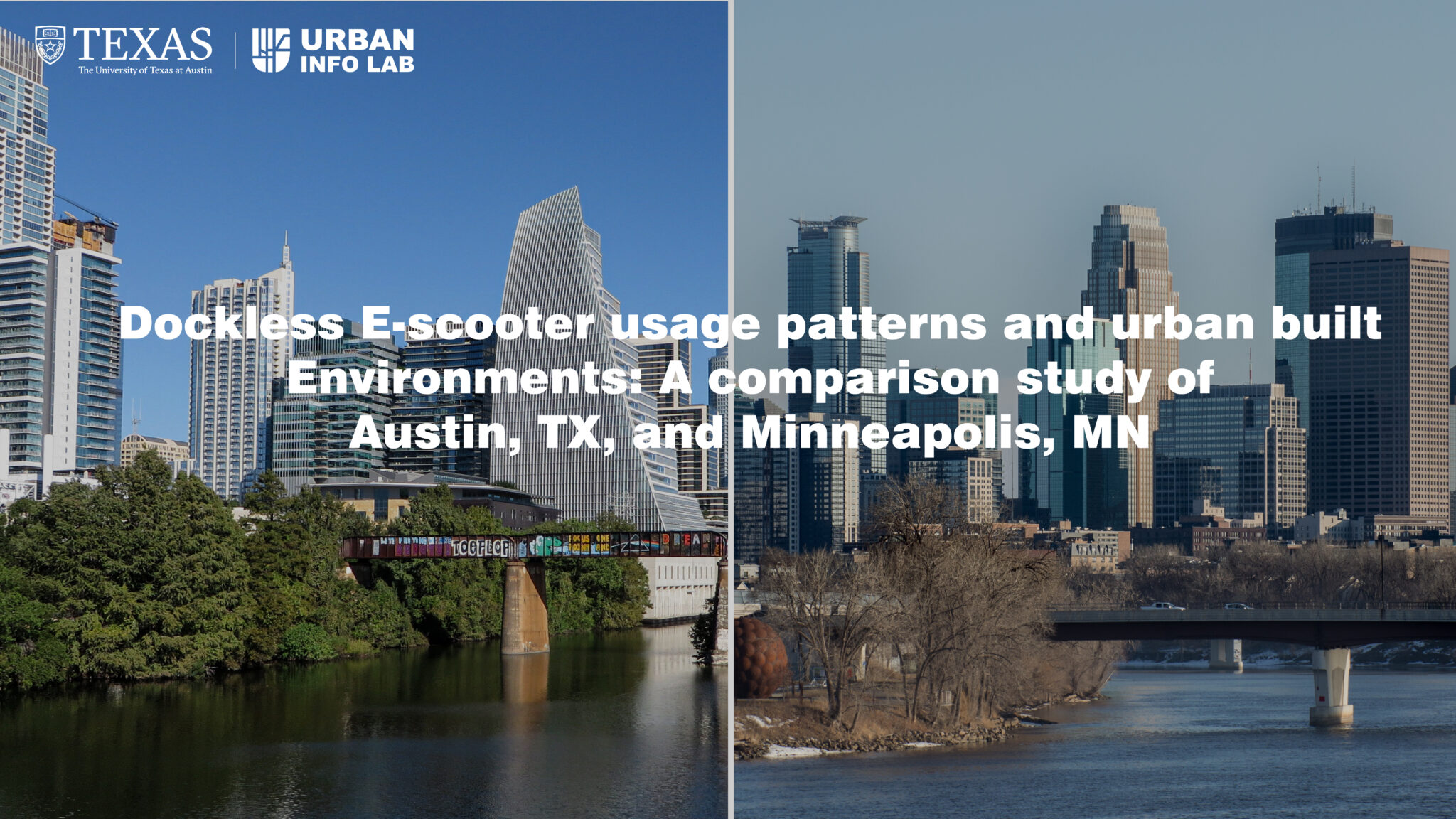 Dockless Escooter usage patterns and urban built Environments A