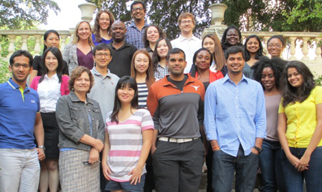 Group Photo outside Pharmacy building