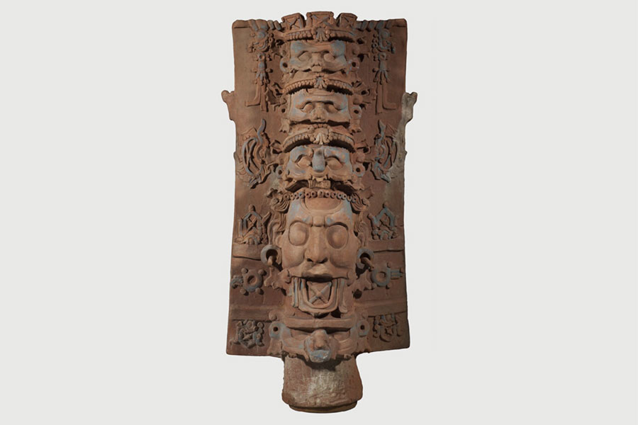 Maya stone carving