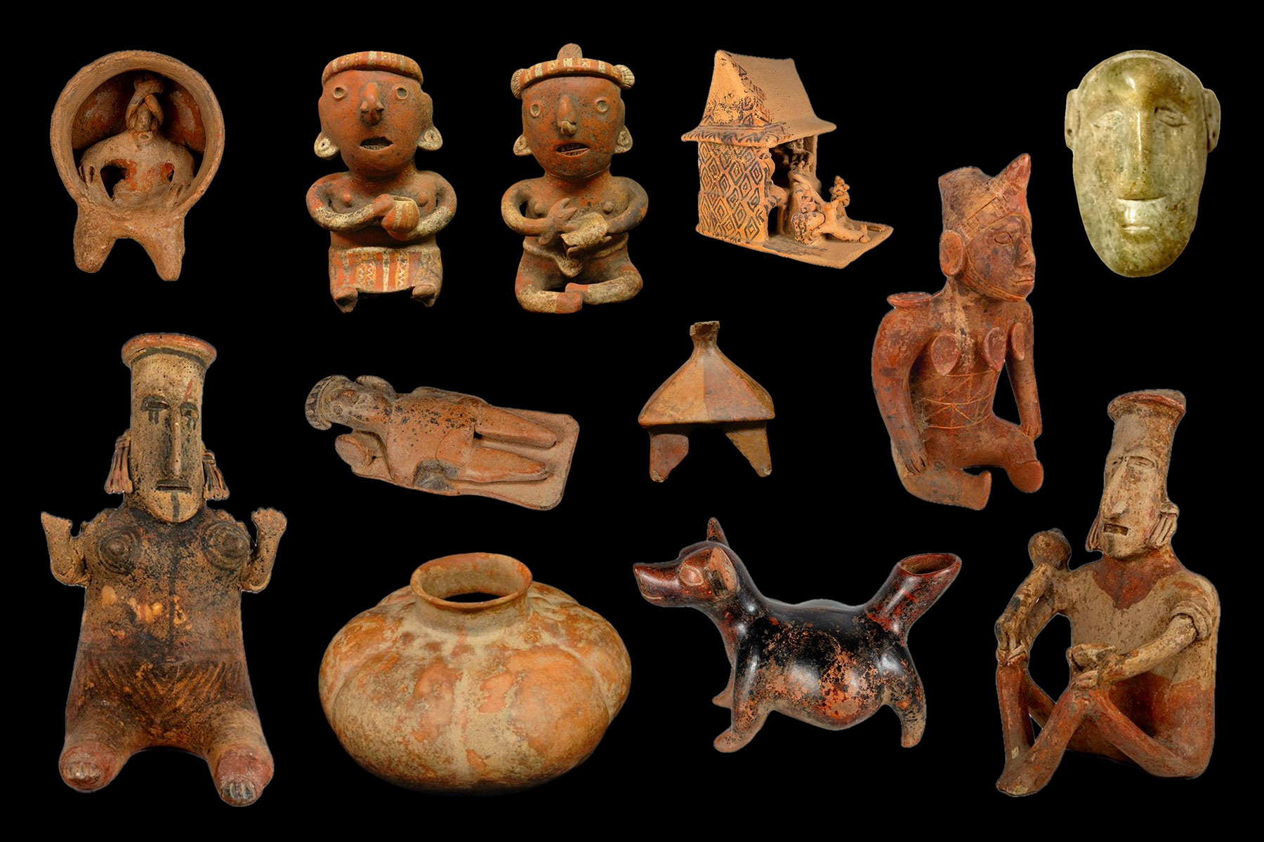 various ceramic objects