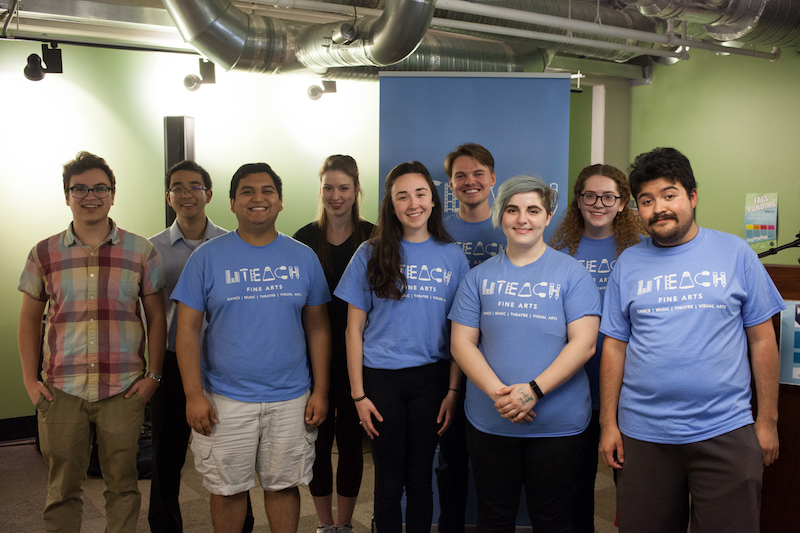 Photo of Student Council representatives at a safety event they hosted.