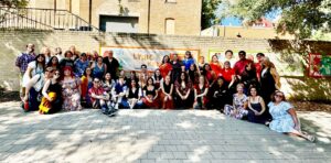 Group photo in front of Magik Theatre in San Antonio, TX.