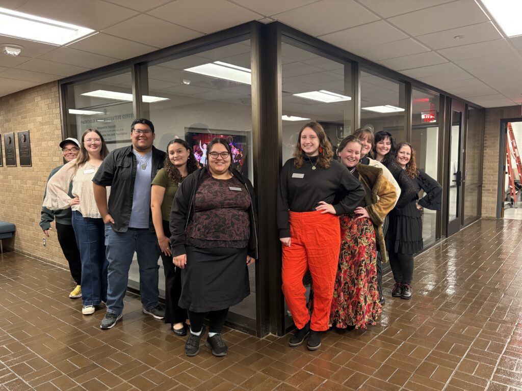 Student teachers at the field supervisor and student teacher dinner.