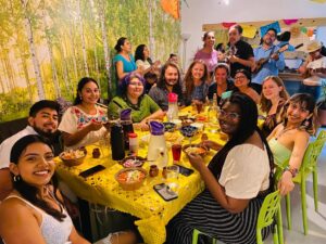 Photo of Mexico City Maymester Students participating in a Fandango