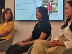 Panelists and guests at UTFA event on February 26, 2024.