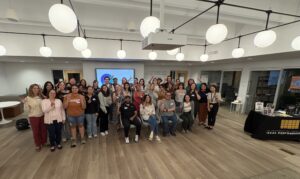 Group photo of attendees at the Arts Education Workshop and Resources event.