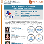 Flier: CS4TX Statewide Meeting - October 19 - Houston, TX